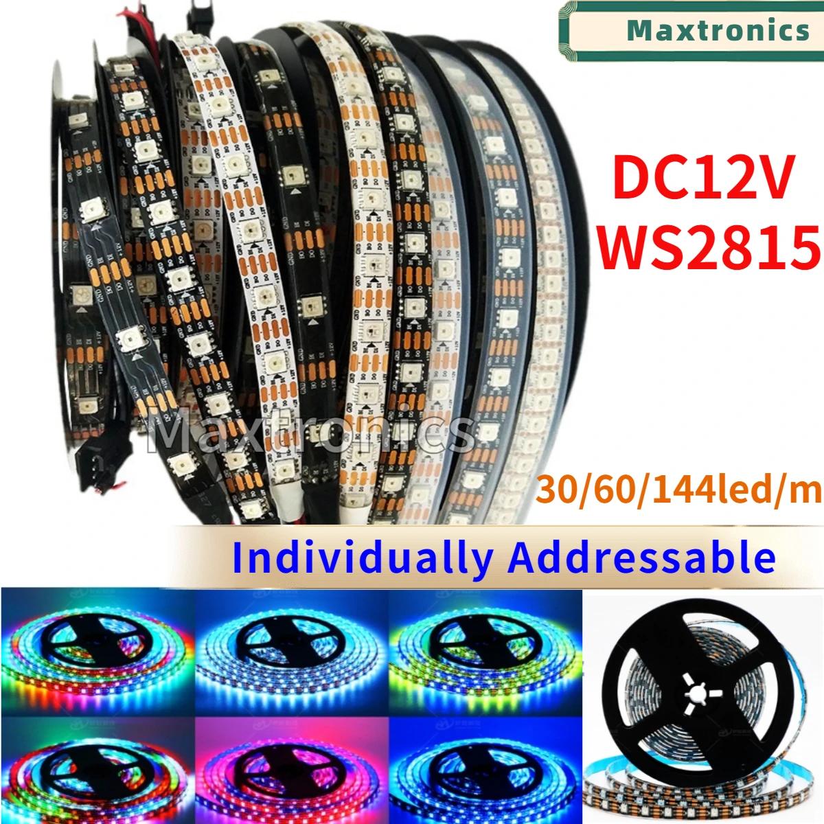 RGB LED Ʈ ,  ּ  , SMD5050, 30, 60, 144led/m,  PCB, Ʈ ȼ , IP30, IP65, IP67, DC12V, WS2815